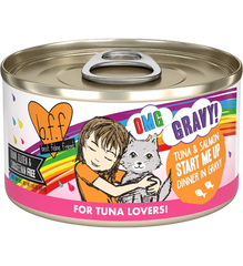 Weruva B.F.F. OMG Tuna & Salmon Start Me Up Dinner in Gravy Wet Cat Food 2.8-oz