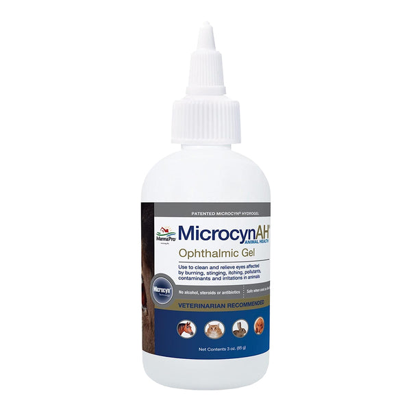 Front of MicrocynAH Ophthalmic Gel 3-oz