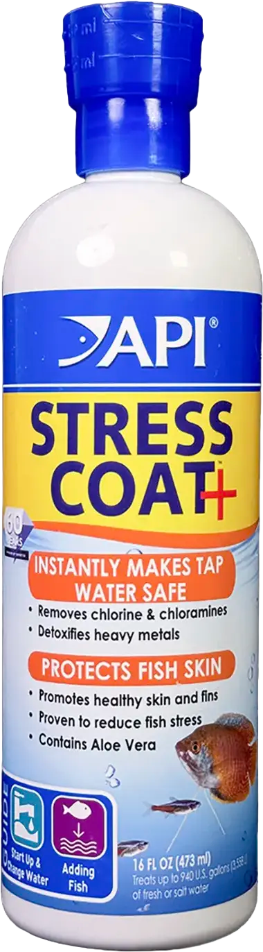 Front of API Stress Coat No Pump Remedy Aquarium Water Conditioner 16-oz