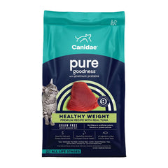 CANIDAE PURE Grain-Free Limited Ingredient Healthy Weight Dry Cat Food Tuna 5-lb
