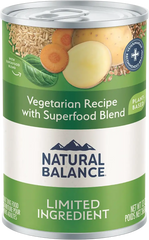 Natural Balance Pet Foods L.I.D Plant Powered Vegan Friendly Vegetarian Recipe Canned Dog Food 13-oz