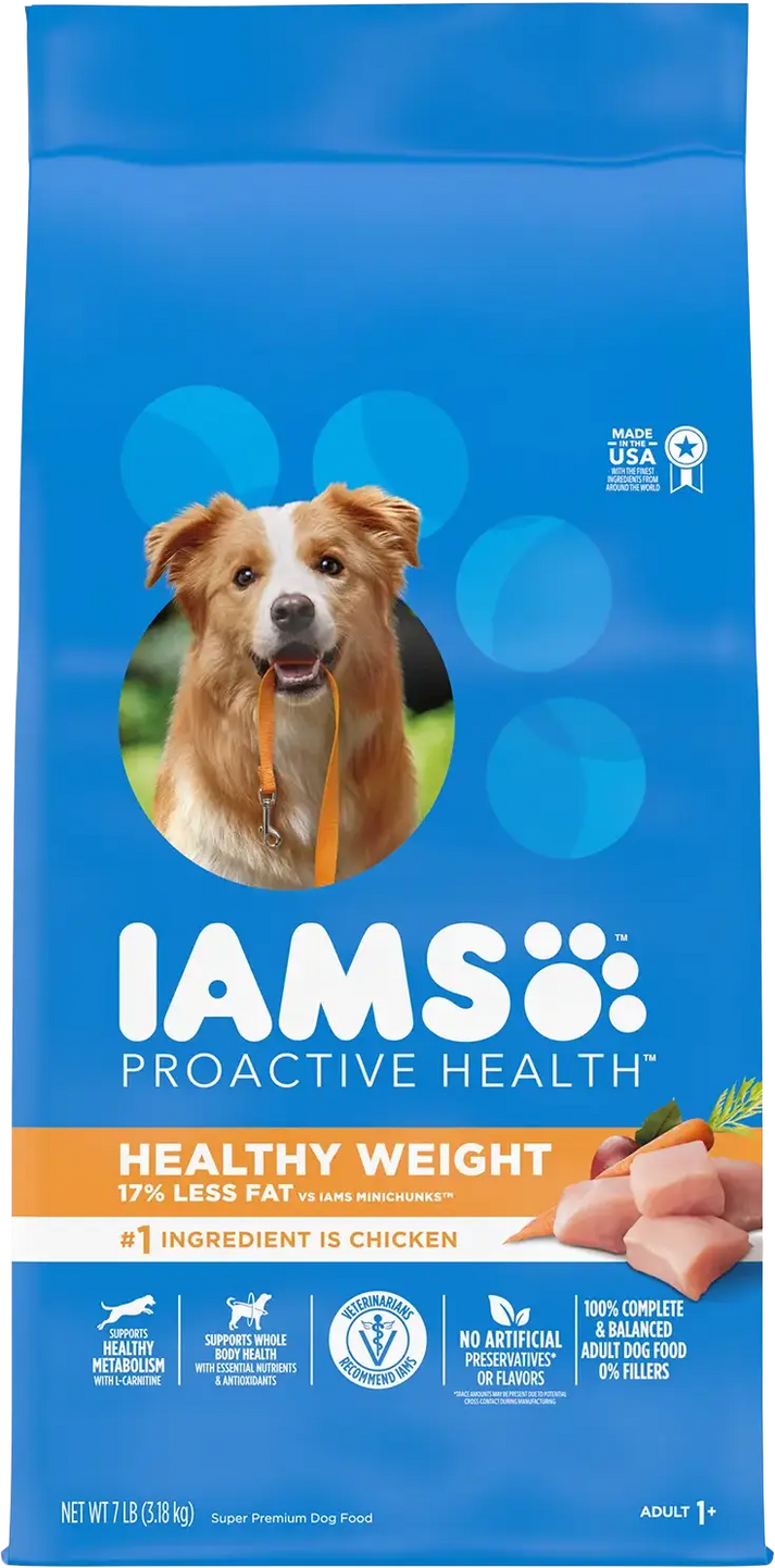 IAMS Healthy Weight Adult Dry Dog Food Chicken 7-lb