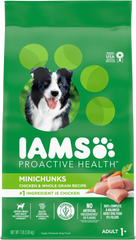 IAMS Minichunks Small Kibble High Protein Adult Dry Dog Food Real Chicken 7-lb