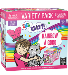 Weruva B.F.F. OMG Rainbow À Gogo Variety Pack Wet Cat Food 3-oz Pouches 12 Count