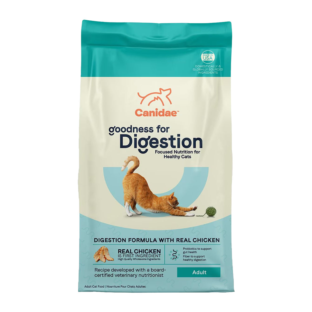 Front of CANIDAE PURE Goodness for Digestion Adult Dry Cat Food Chicken 10-lb