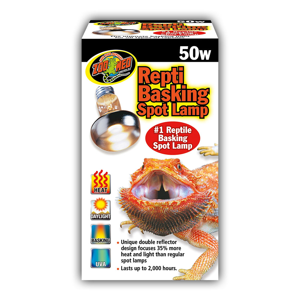 Front of Zoo Med Repti Basking Spot Lamp 50W