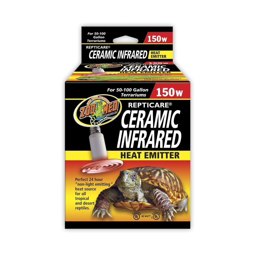 Front of Zoo Med ReptiCare Ceramic Infrared Heat Emitter 150W