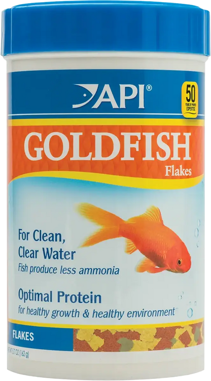 Front of API Goldfish Premium Flakes Fish Food 5.7-oz
