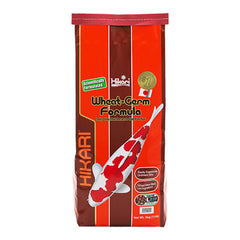 Hikari USA Wheat-Germ Floating Large Pellets Fish Food for Koi Goldfish & Other Pond Fishes 11-lb