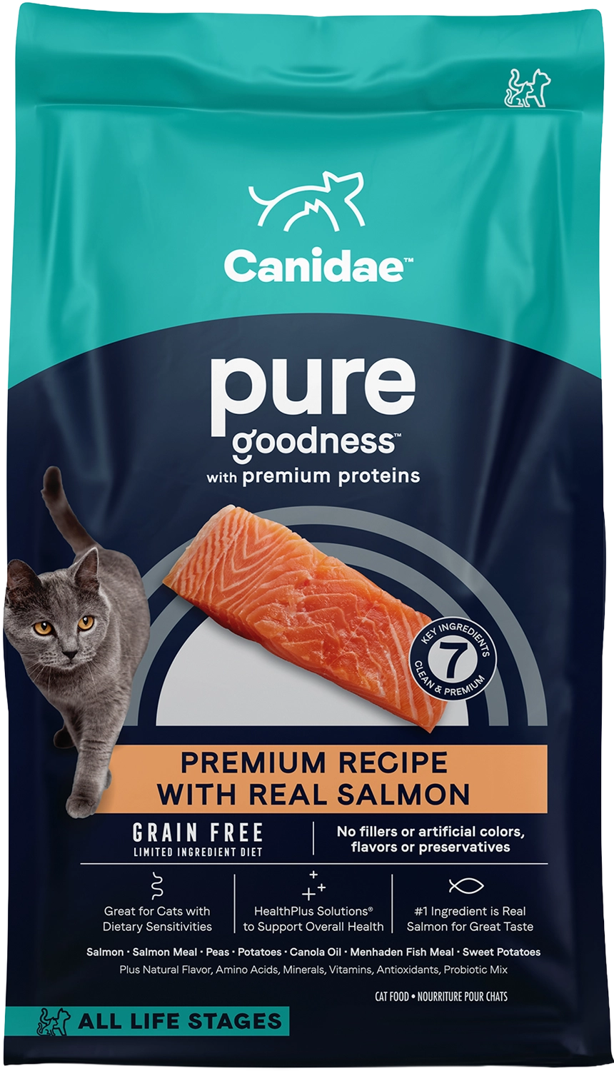 CANIDAE Pure Grain-Free Limited Ingredient Dry Cat Food Premium Recipe with Salmon