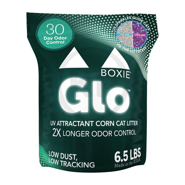 Front of Boxiecat Glo Natural Attractions Clumping Corn Cat Litter 6.5-lb
