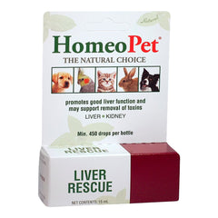 HomeoPet Liver Rescue Supplement for All Pets 15 ml