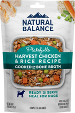 Front of Natural Balance Pet Foods Original Ultra Platefulls Wet Dog Food Harvest Chicken & Rice Recipe 9-oz