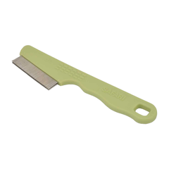 Coastal Safari Dog Double Row Flea Combs with Handle Green