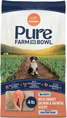 CANIDAE PURE Goodness Wholesome Grains Puppy Dry Food Real Salmon & Oatmeal 4-lb