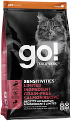 Petcurean Go! Solutions Sensitivities Limited Ingredient Grain-Free Dry Cat Food Salmon 3-lb