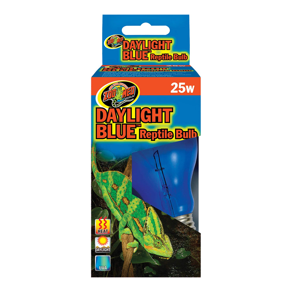 Front of Zoo Med Daylight Blue Reptile Bulb 25W