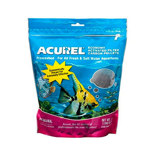 Front of Acurel Economy Activated Carbon Filter Pellets Large 3-lb