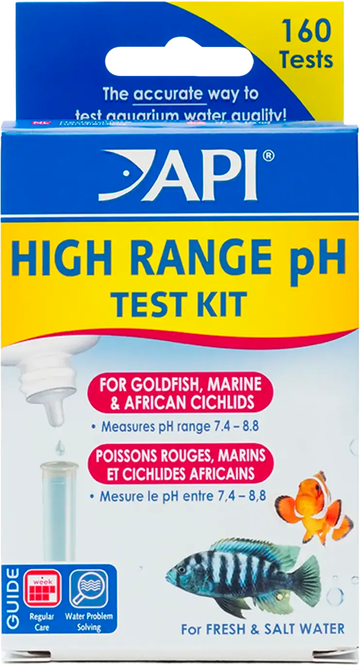 Front of API High Range pH Test Kit for Freshwater & Saltwater Aquarium 160 Count