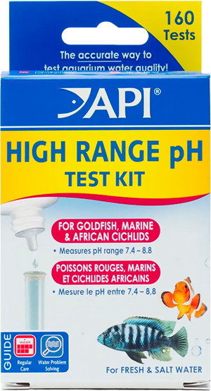 Front of API High Range pH Test Kit for Freshwater & Saltwater Aquarium 160 Count