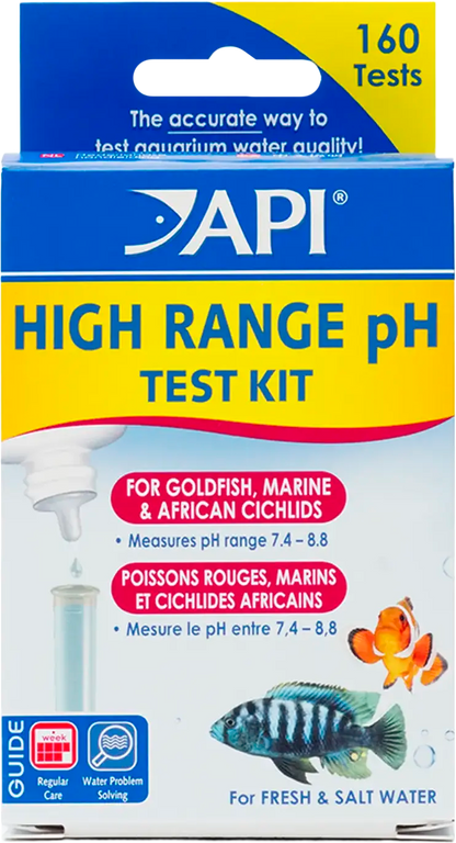 Front of API High Range pH Test Kit for Freshwater & Saltwater Aquarium 160 Count