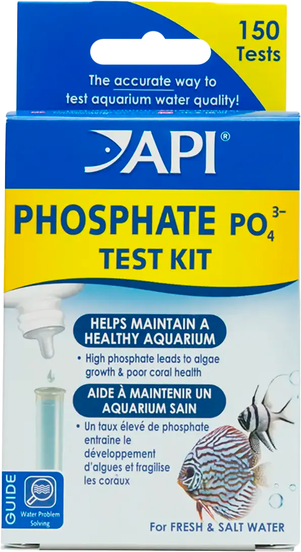 Front of API Phosphate Test Kit Freshwater & Saltwater Aquarium 150 Count