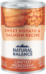 Natural Balance Pet Foods Limited Ingredient Canned Dog Food Fish & Sweet Potato 13-oz