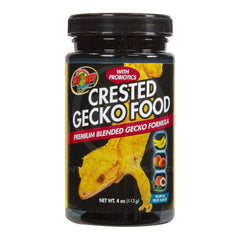 Zoo Med Premium Blended Tropical Fruit Flavor Crested Gecko Dry Food 4-oz
