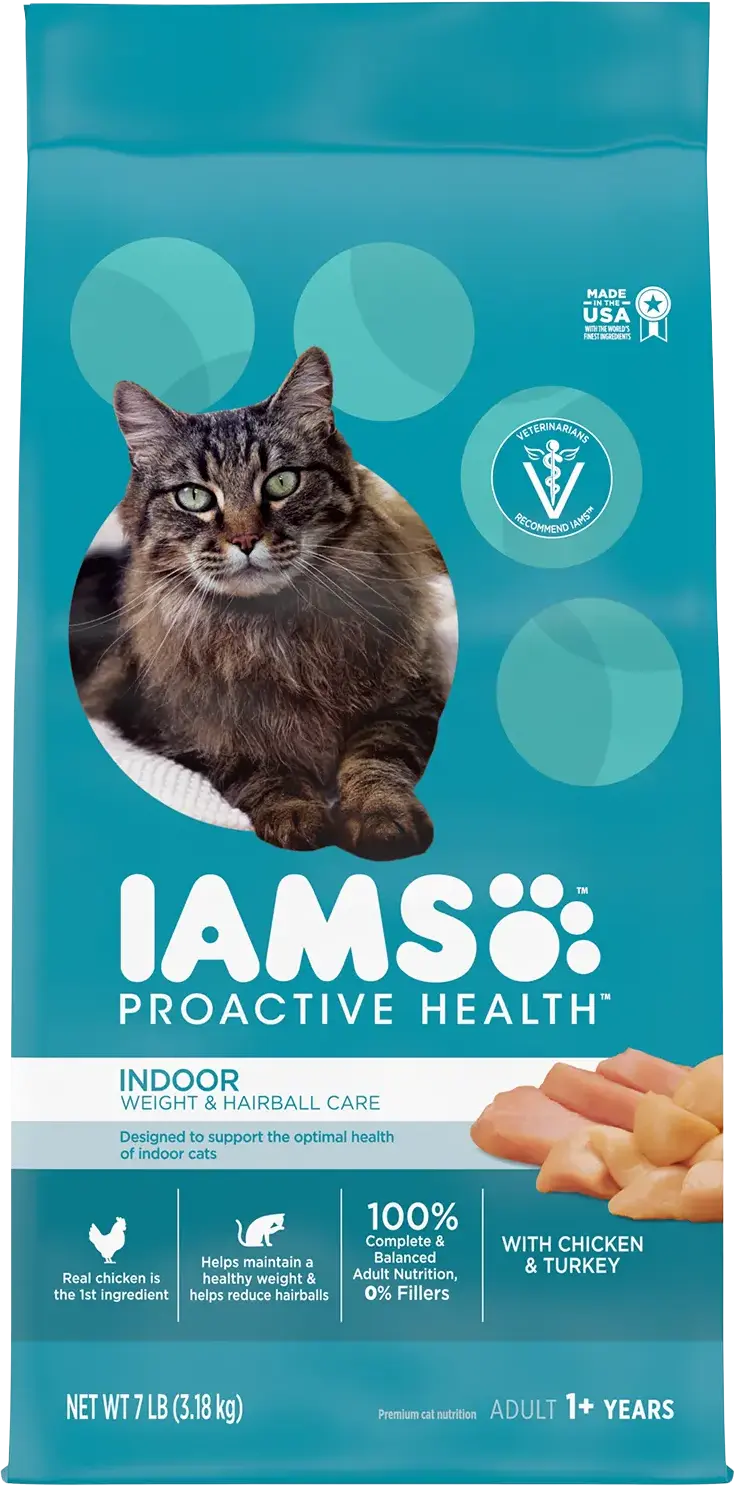 IAMS Proactive Health Weight Control & Hairball Care Indoor Adult Dry Cat Food