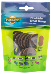 Busy Buddy Gnawhide Dog Treat Ring Refills Natural Rawhide Size A 16 Count 1.83-oz