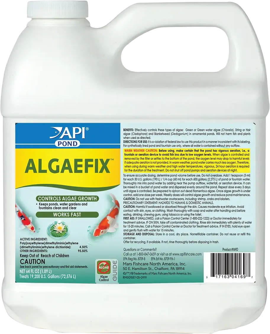 Front of API Pond AlgaeFix Algae Control Solution 64-oz