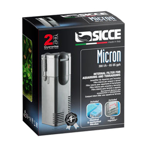 Front of Sicce MICRON Internal Filter for Aquarium & Terrarium 65 GPH