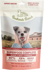 Badlands Ranch Superfood Complete Air-Dried Dog Food Bison & Beef 11.5-oz