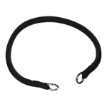Front of Coastal Round Nylon Training Dog Collar Black 3/8 in X 18 in