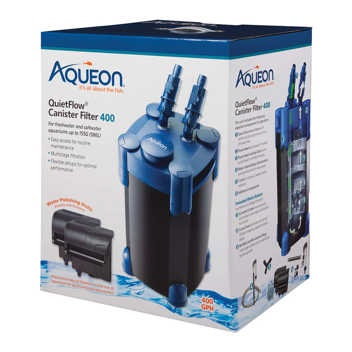 Aqueon QuietFlow Canister Aquarium Filter 400