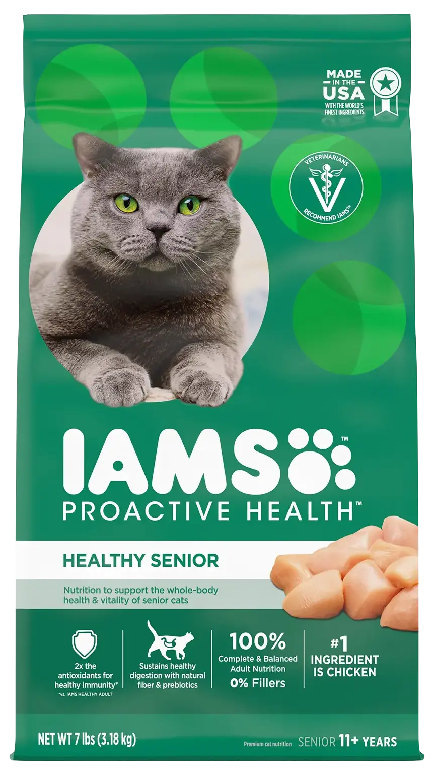 IAMS Proactive Health Senior Dry Cat Food Chicken
