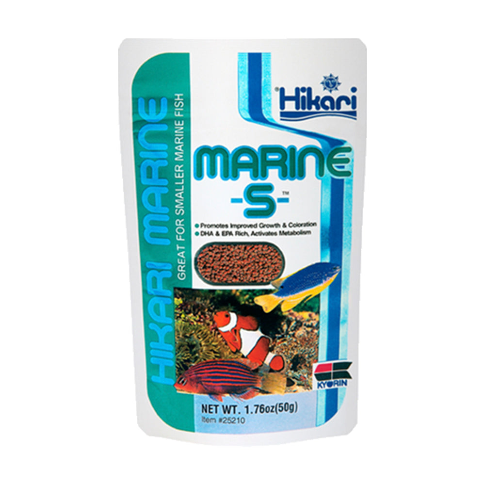 Front of Hikari USA Marine S Pellets Slow Sinking Fish Food 1.76-oz