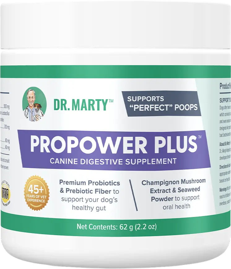 Front of Dr. Marty ProPower Plus Canine Digestive Supplements 2.2-oz