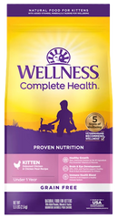 Wellness Complete Health Grain-Free Kitten Dry Cat Food Deboned Chicken & Chicken Meal Recipe 5.5-lb