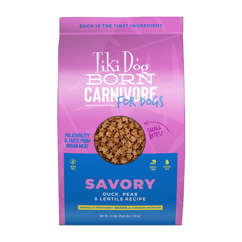 Front of Tiki Pets Dog Aloha Luau Grain-Free Dry Dog Food Duck 3.5-lb