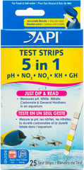 API 5-in-1 Freshwater Aquarium Test Strip 25 Count