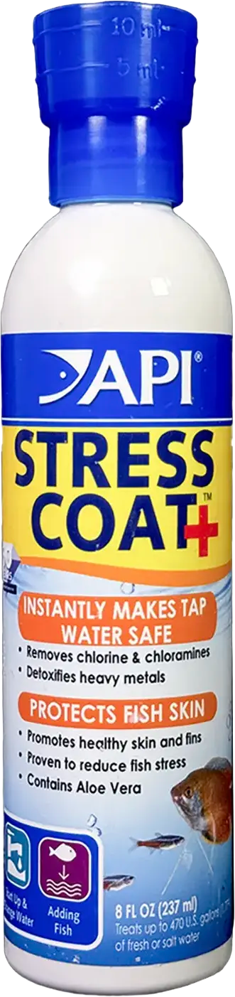 Front of API Stress Coat No Pump Remedy Aquarium Water Conditioner 8-oz