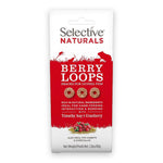 Front of Science Selective Berry Loops with Timothy Hay & Cranberry Guinea Pig Treats 2.8-oz