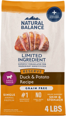 Natural Balance Pet Foods Limited Ingredient Reserve Grain Free Small Breed Dry Dog Food Duck & Potato 4-lb