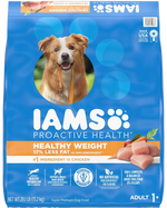 Front of IAMS Healthy Weight Adult Dry Dog Food Chicken 29.1-lb