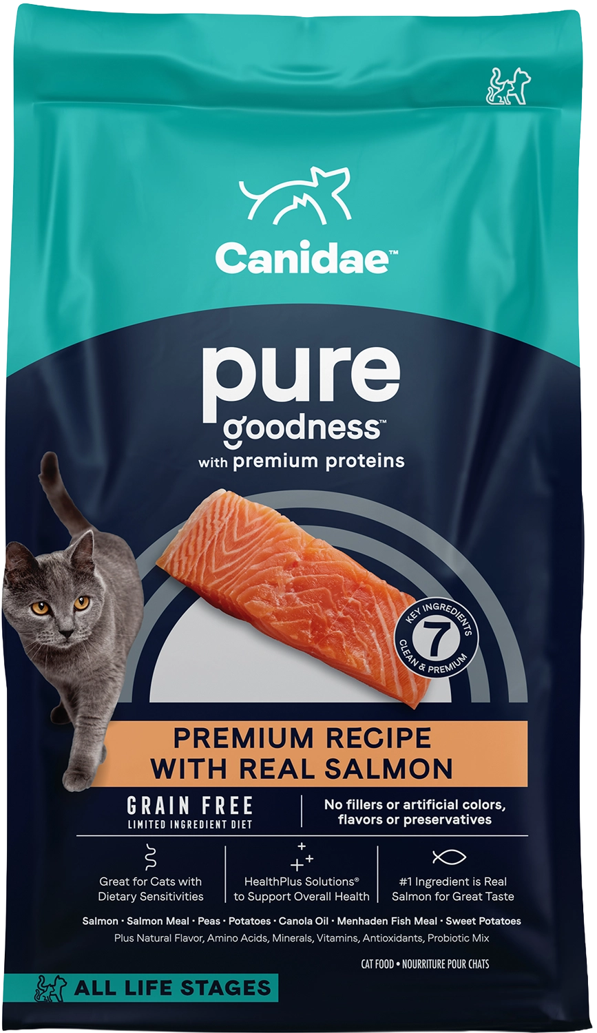 CANIDAE Pure Grain-Free Limited Ingredient Dry Cat Food Premium Recipe with Salmon