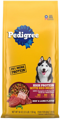 Pedigree High Protein Adult Dry Dog Food Beef & Lamb 3.5-lb