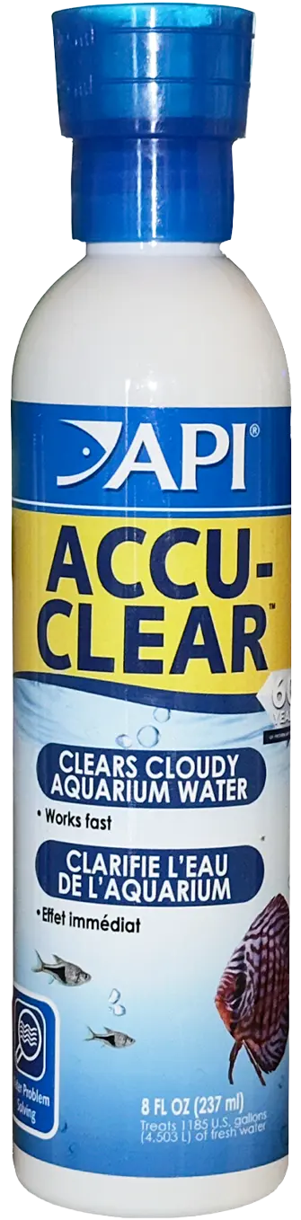 Front of API Accu-Clear Aquarium Water Clarifier 8-oz
