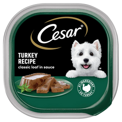 Cesar Classic Loaf in Sauce Adult Wet Dog Food Turkey 3.5-oz
