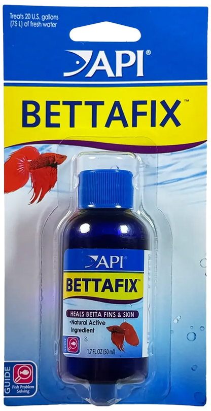 Front of API BETTAFIX Carded Medication 1.7-oz